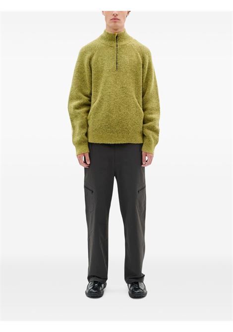 essence mohair mixed knit top man yellow HIKING PATROL | AW25104YELLOW